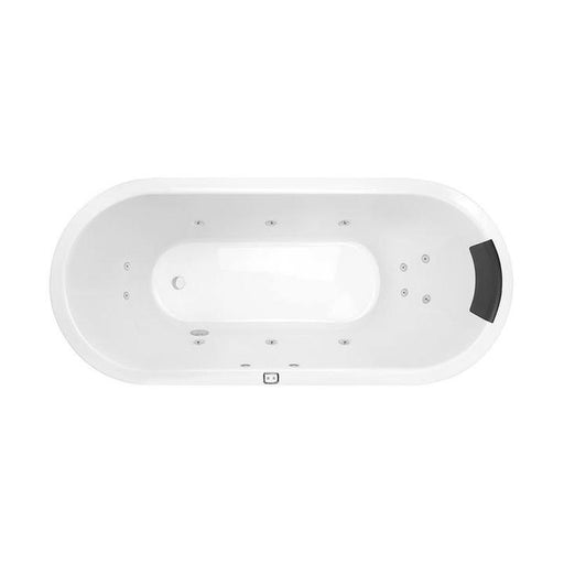 Decina Uno 1530 Contour 12 Jet Spa Bath-UN1530CNSPAWC-blue-leaf-bathware