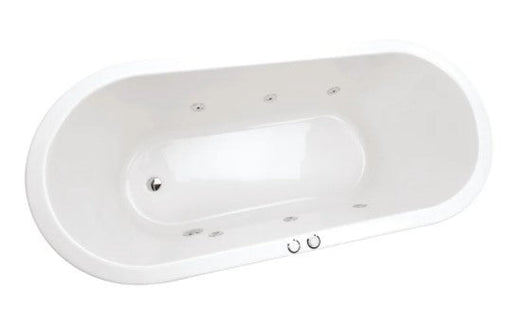 Decina Uno 1700 Builders 6 Jet Spa Bath-UN1700BUILD6JW-blue-leaf-bathware