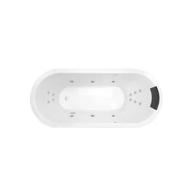 Decina Uno 1700 Dolce Vita 16 Jet Spa Bath-UN1700DVSPAWC-blue-leaf-bathware