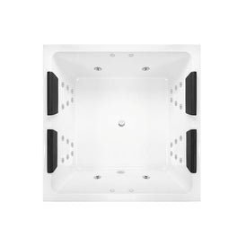 Decina Venice 1400 Dolce Vita 28 Jet Spa Bath-VE1400DVSPAWC-blue-leaf-bathware