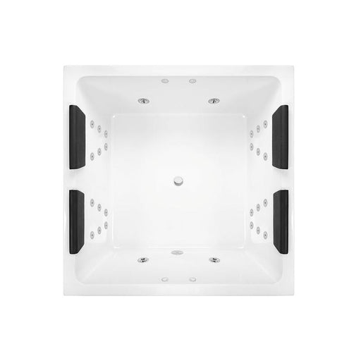 Decina Venice 1400 Dolce Vita 28 Jet Spa Bath-VE1400DVSPAWC-blue-leaf-bathware