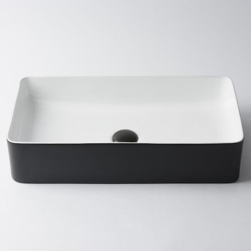 Eight Quarters Bellevue Large Rectangle Gloss White Basin-EQXIBE4-blue-leaf-bathware