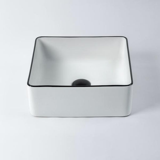 Eight Quarters Montalto Square Contemporary Black Rim Basin-EQXIMO5-blue-leaf-bathware