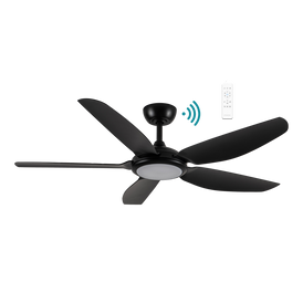 Martec Esprit DC 52″ Smart Ceiling Fan With WIFI Remote Control + LED light - Matt Black