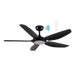 Martec Esprit DC 52″ Smart Ceiling Fan With WIFI Remote Control + LED light - Matt Black