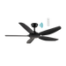 Martec Esprit DC 52″ Smart Ceiling Fan With WIFI Remote Control - Matt Black