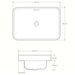 Everton Rectangle Semi Inset - Gloss White-BEQSI2-GW-blue-leaf-bathware