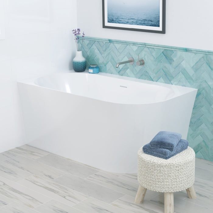 Fienza Chloe Corner Bath 1400mm