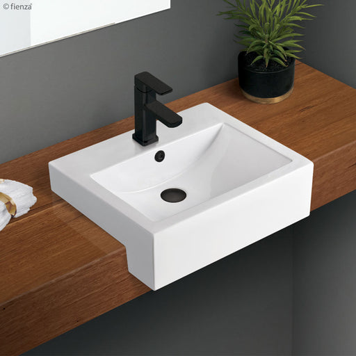 Fienza Belinda Semi-Recessed Basin-RB8050B-blue-leaf-bathware