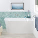 Fienza Chloe Corner Bath 1400mm-FR75-1400L-blue-leaf-bathware