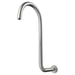 Fienza Classical Fixed Swan-Neck Arm - Brushed Nickel-422116BN-blue-leaf-bathware