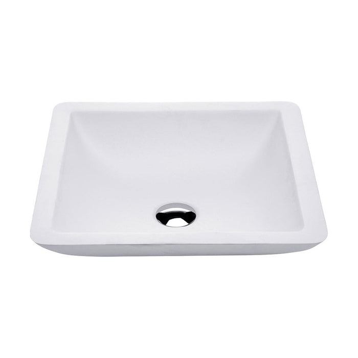 Fienza Classique 420 Matte White Cast Stone Above Counter Basin-CSB02-blue-leaf-bathware