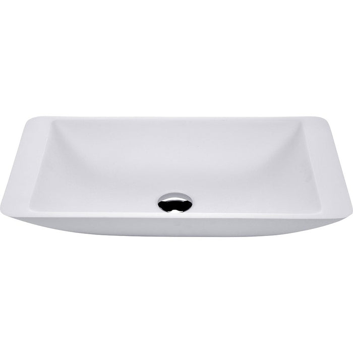 Fienza Classique 600 Matte White Solid Surface Basin-CSB03-blue-leaf-bathware