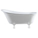 Fienza Clawfoot Freestanding Acrylic Bath-blue-leaf-bathware