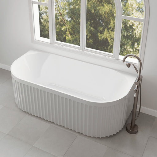 Fienza Eleanor Fluted Back-to-Wall Bath-blue-leaf-bathware