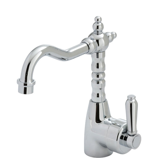 Fienza Eleanor Shepherds Crook Basin Mixer - Chrome / Chrome-202103CC-blue-leaf-bathware