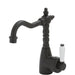 Fienza Eleanor Shepherds Crook Basin Mixer - Matte Black / Ceramic-202103BK-blue-leaf-bathware