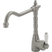 Fienza Eleanor Shepherds Crook Sink Mixer - Brushed Nickel / Ceramic-202105BN-blue-leaf-bathware