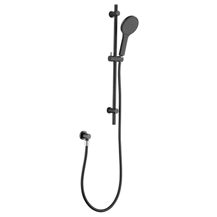 Fienza Hustle Rail Shower - Matte Black-444101B-blue-leaf-bathware