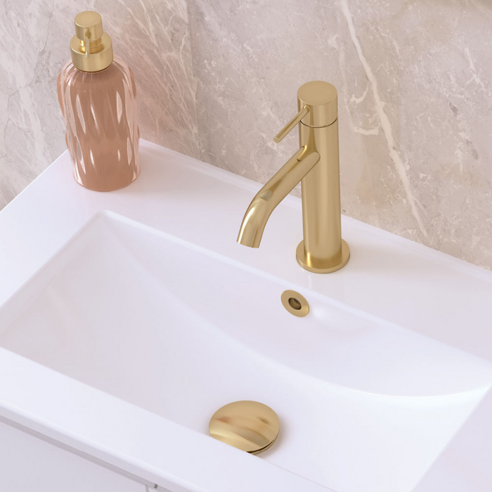 Fienza Kaya Basin Mixer - Urban Brass-228103UB-blue-leaf-bathware