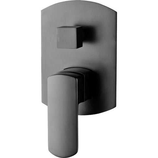 Fienza Koko Matte Black Wall Mixer Diverter-218102B-blue-leaf-bathware