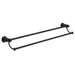 Fienza Lillian Double Towel Rail 800 - Matte Black-81008B-blue-leaf-bathware