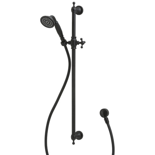 Fienza Lillian Rail Shower - Matte Black-444114B-blue-leaf-bathware