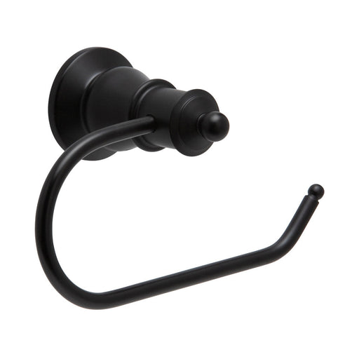 Fienza Lillian Toilet Roll Holder - Matte Black-81003B-blue-leaf-bathware