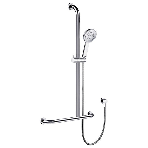 Fienza Luciana Care Inverted T Rail Shower - Right-Hand-444113RH-blue-leaf-bathware