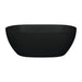 Fienza Luciana Solid Surface Bath - Matte Black-blue-leaf-bathware