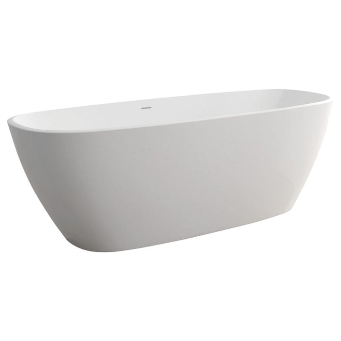 Fienza Marissa Solid Surface Bath 1700mm - Matte White-ST18-blue-leaf-bathware