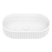 Fienza Minka Pill Solid Surface Above Counter Basin - Matte White-CSB804-blue-leaf-bathware