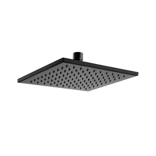 Fienza Modena Matte Black Rain Shower Head-411101B-blue-leaf-bathware