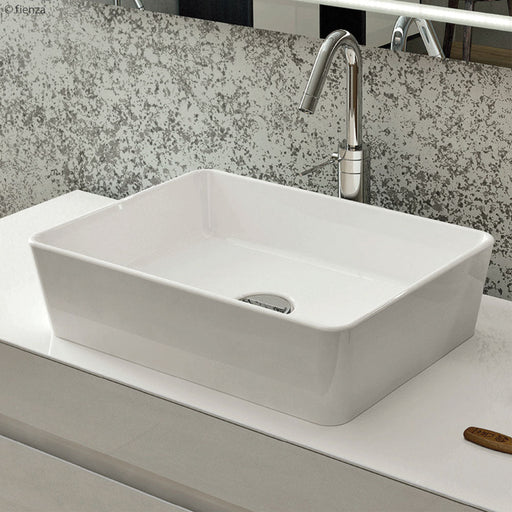 Fienza RAK Feeling Rectangular Above Counter Basin-606200W-blue-leaf-bathware