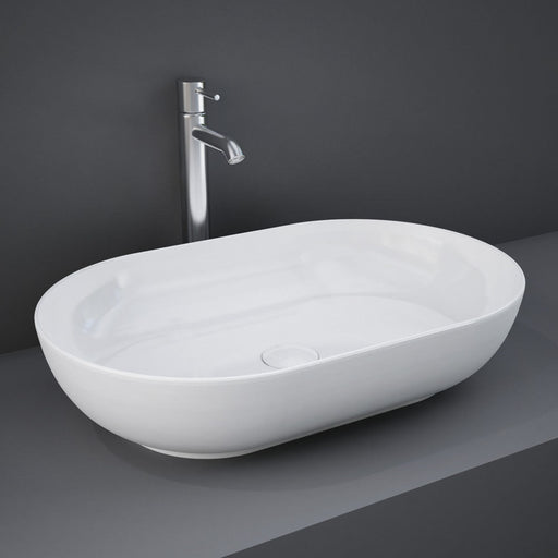 Fienza Rak Feeling Oval Above Counter Basin-606100W-blue-leaf-bathware