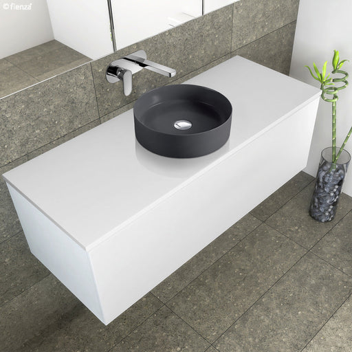 Fienza Reba Matte Dark Grey Above Counter Basin-RB3134DG-blue-leaf-bathware