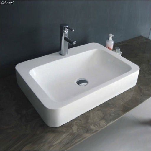 Fienza Rondo 600 Solid Surface Basin-CSB010-blue-leaf-bathware