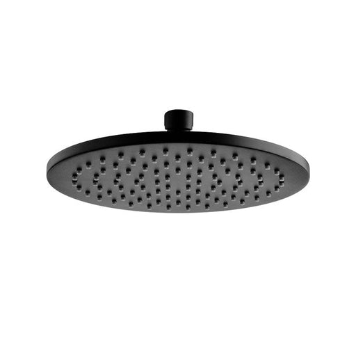 Fienza Starry Matte Black Rain Shower Head-411108B-blue-leaf-bathware