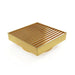 Forme Square Mesh Floor Waste - Brushed Gold-FD11XS90-MBG-blue-leaf-bathware