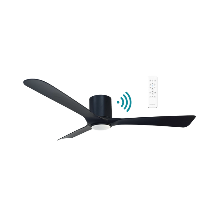 Martec Fresno DC 52″ Smart Ceiling Fan With WIFI Remote Control + LED light - Matt Black