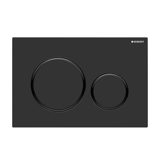 Geberit Sigma 20 Black Matt Dual Flush Plate - Black Rings-115.882.16.1-blue-leaf-bathware