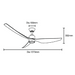 Martec Genoa DC 50″ Smart Ceiling Fan With WIFI Remote Control + LED light - Matt White - Technical Drawing