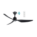 Martec Genoa DC 50″ Smart Ceiling Fan With WIFI Remote Control - Matt Black