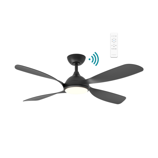 Martec Hampton DC 52″ Smart Ceiling Fan With WIFI Remote Control + LED light - Matt Black