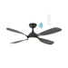 Martec Hampton DC 52″ Smart Ceiling Fan With WIFI Remote Control + LED light - Matt Black