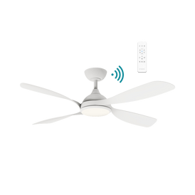 Martec Hampton DC 52″ Smart Ceiling Fan With WIFI Remote Control + LED light - Matt White