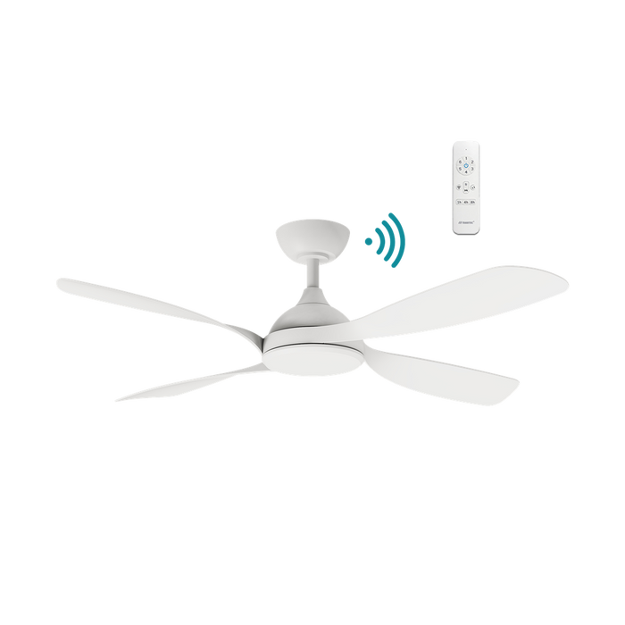 Martec Hampton DC 52″ Smart Ceiling Fan With WIFI Remote Control - Matt White