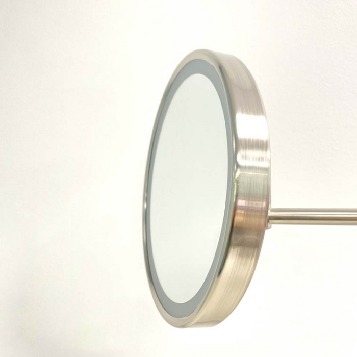 Remer Illusion Swivel Arm Mirror - Brushed Nickel