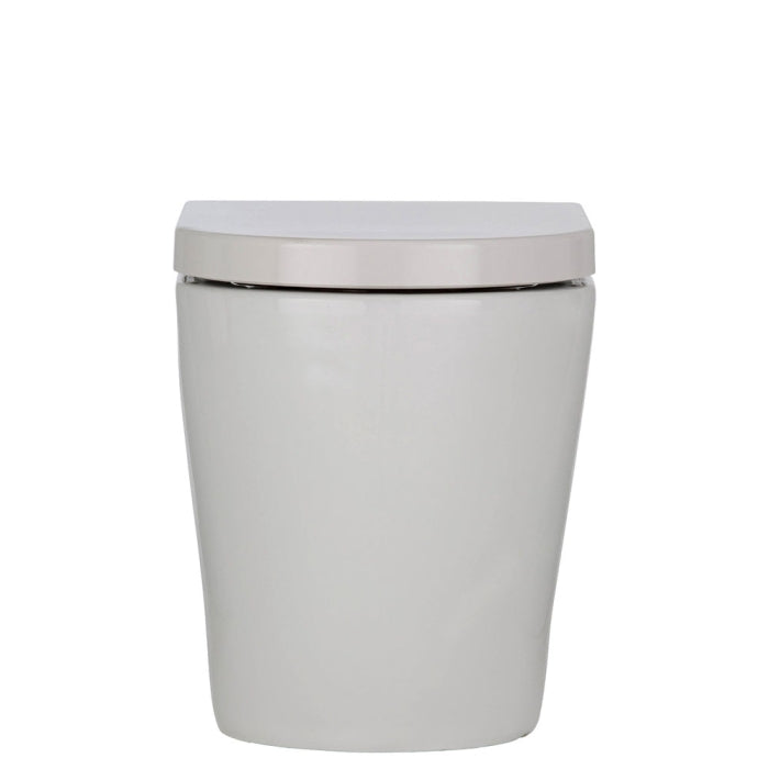 Fienza Koko Tornado Flush Wall-Faced Toilet Suite, Gloss White
