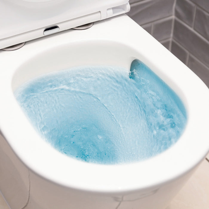 Fienza Koko Tornado Flush Wall-Faced Toilet Suite, Gloss White